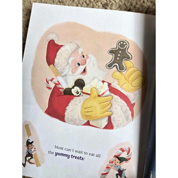 Santa Stops at Disneyland Little Golden Book Hardcover (2022) - Picture 3 of 3